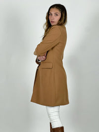 Abrigo de Paño con Cuello Desmontable