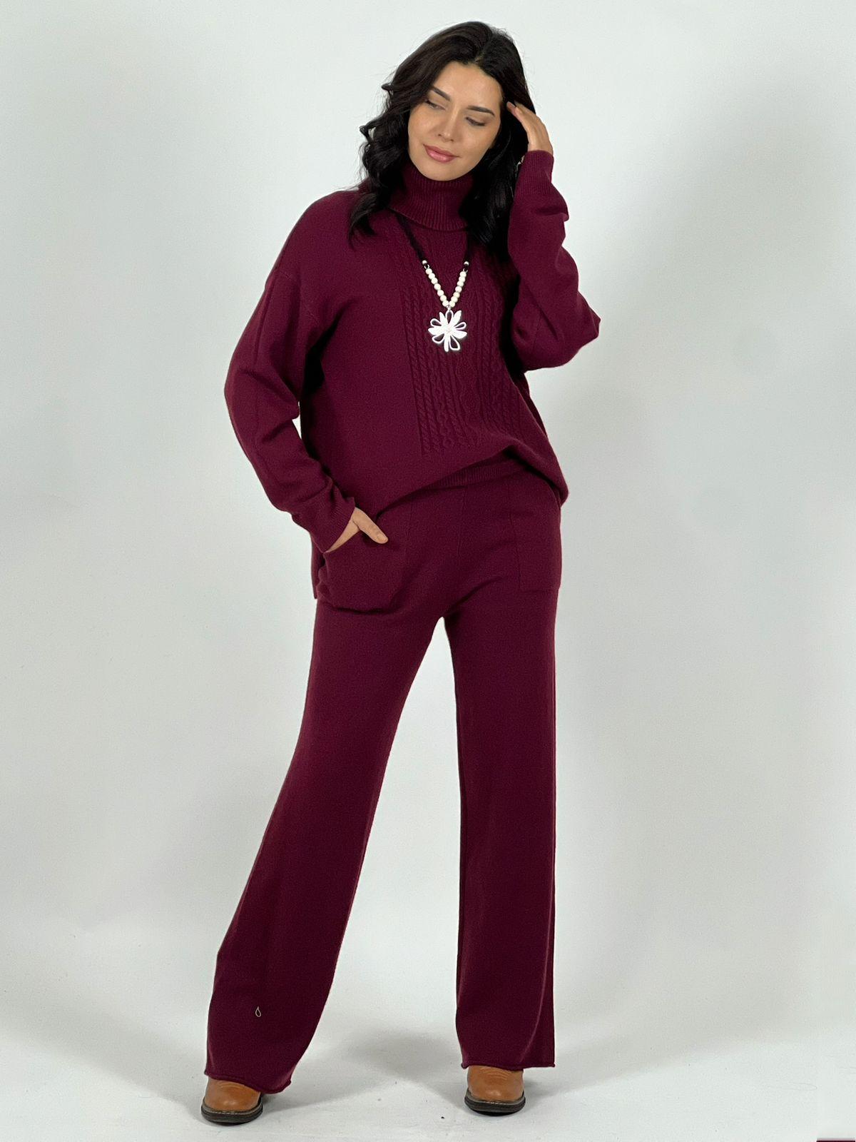 Conjunto de Lana Detalle Trenzado