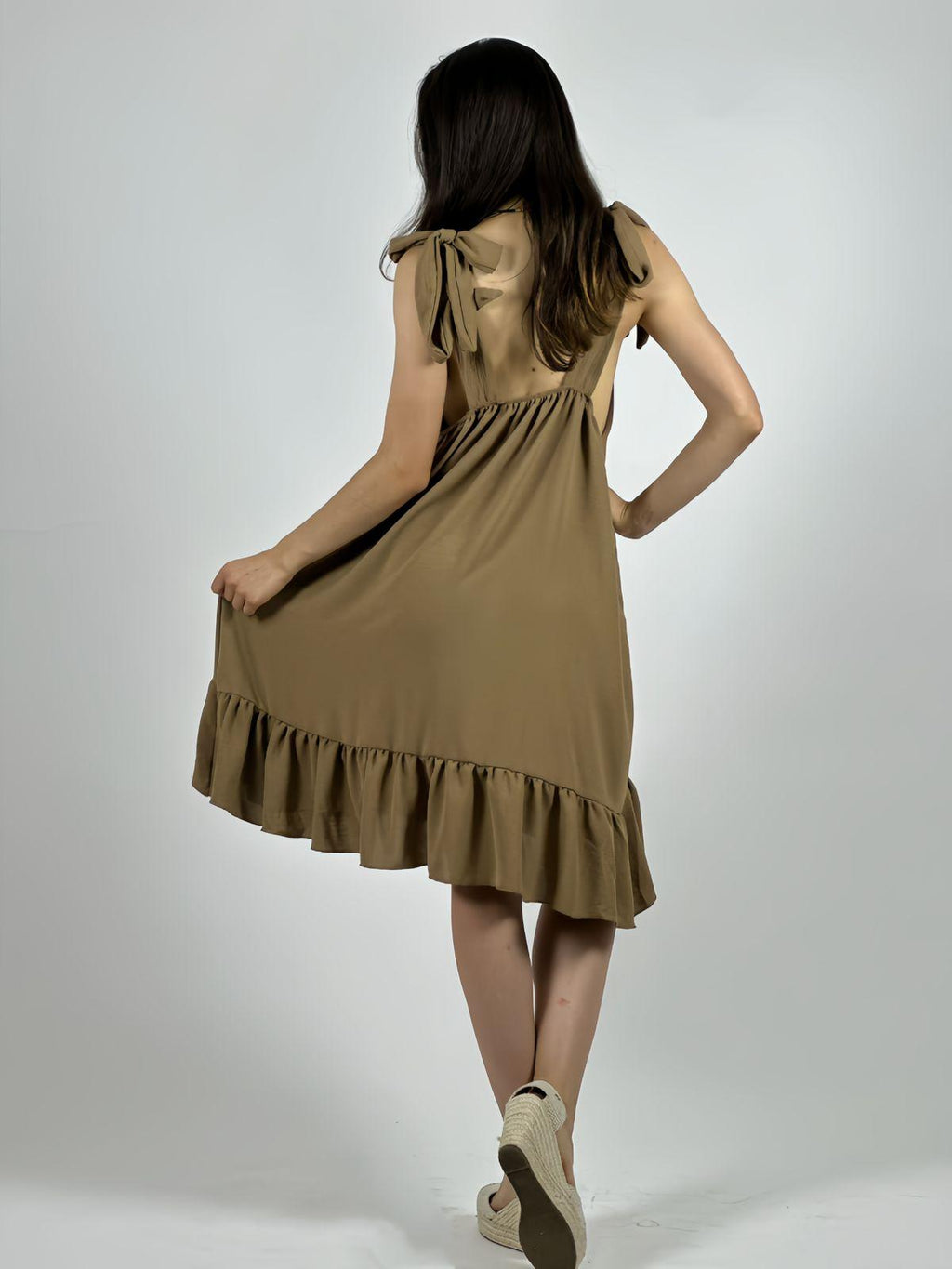 Mini Vestido Amarra en Hombros