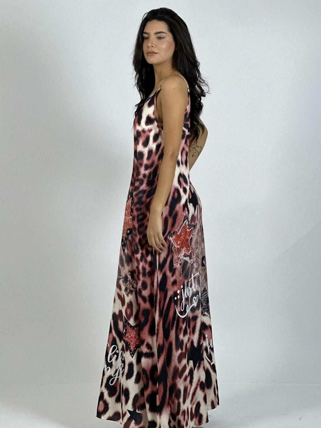 Vestido Viscosa Print, Estrellas y Letras