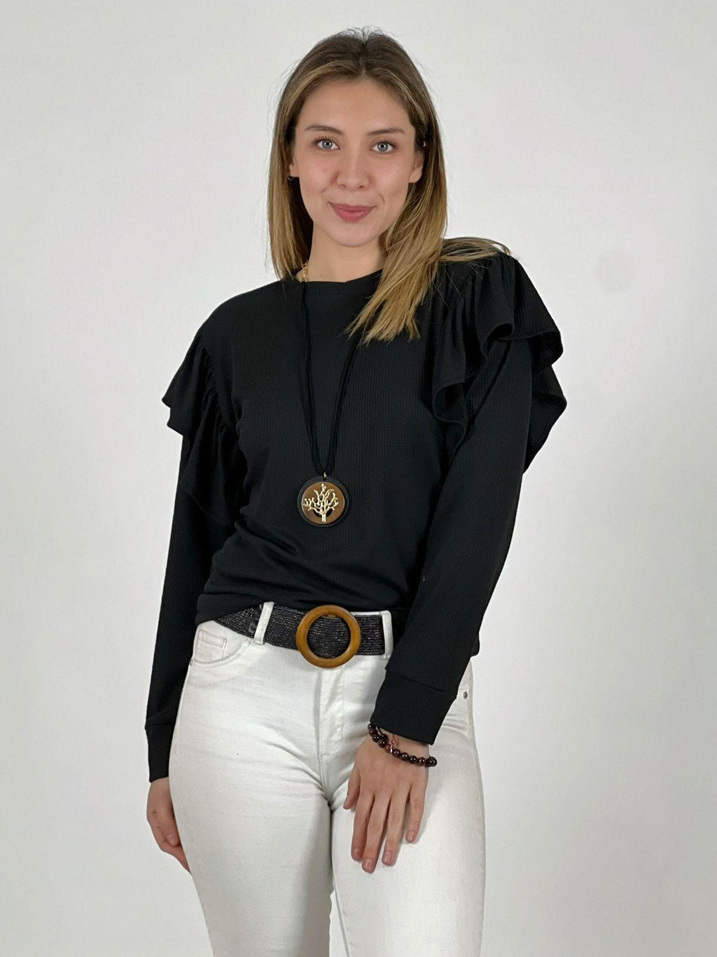 Polera Monserrat Faroleo en Hombros