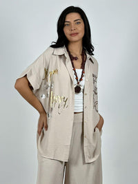 Blusa Crepé Happy Merry Oso Brillante