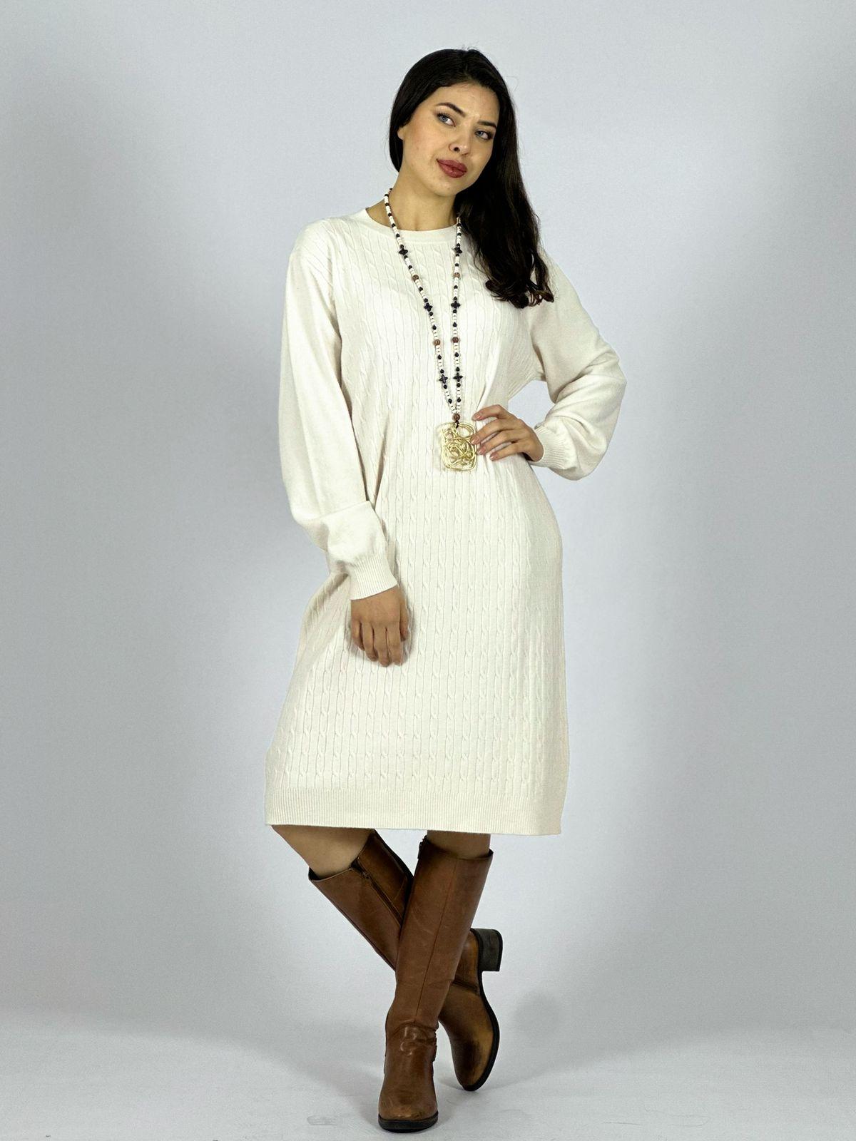 Vestido de Lana Texturizado