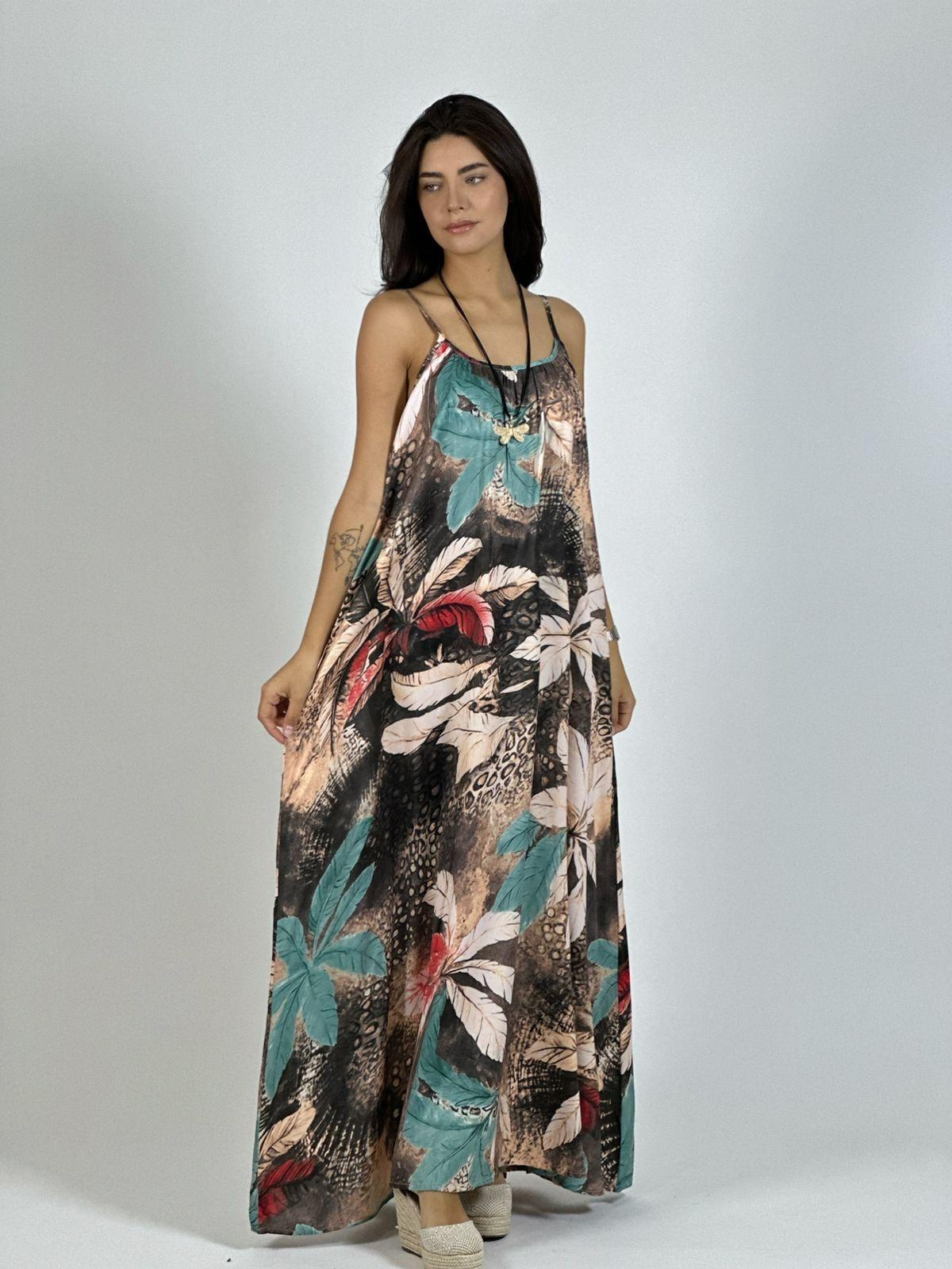 Vestido Estampado Hojas