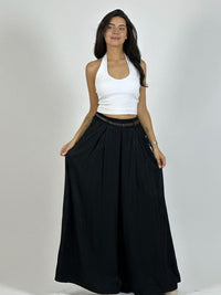 Palazzo Satinado con Cinturón