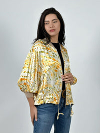 Bomber italiana Lino Manchas Difuminadas