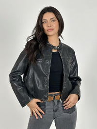 Chaqueta Biker Ecocuero