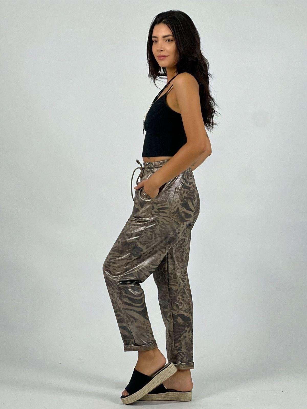 Jogger Algodón Diseño Leopardo