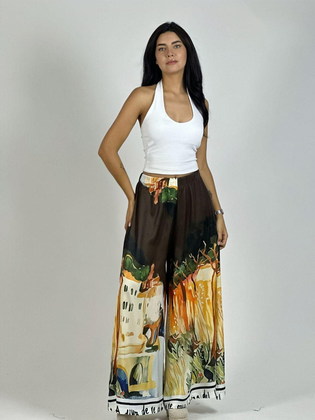 Palazzo Satín Estampado