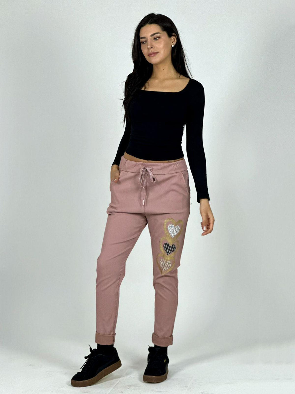 Jogger Italiano Estampado Triple Corazón