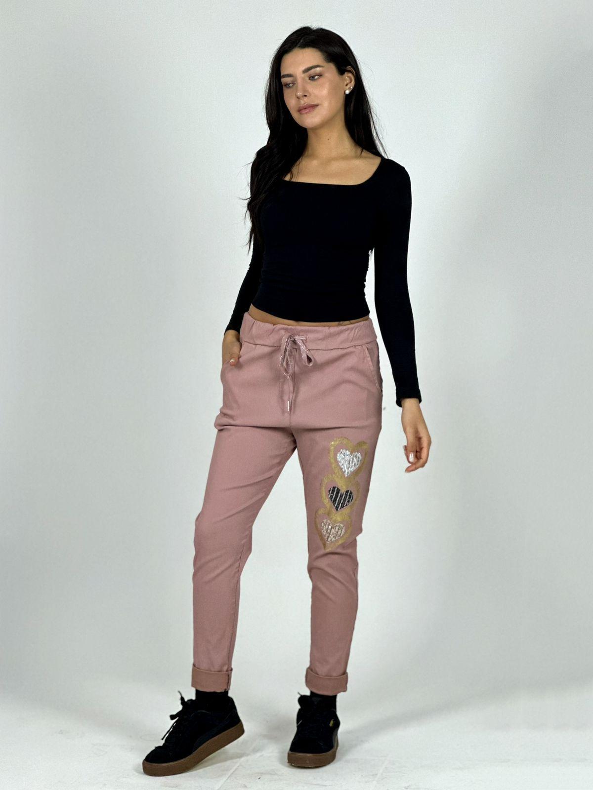 Jogger Italiano Estampado Triple Corazón