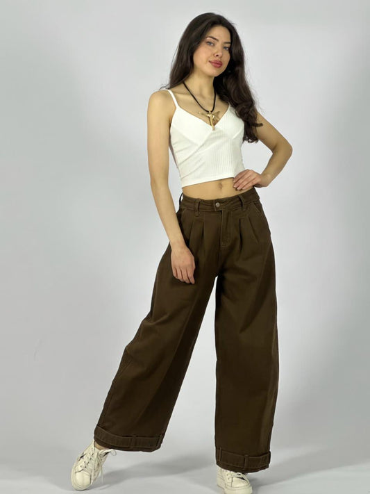 Jeans Mezclilla Wide Leg