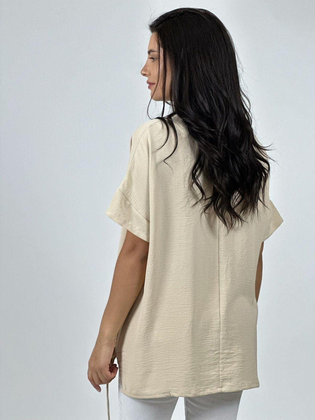 Polera Crepé 3 Corazones Print