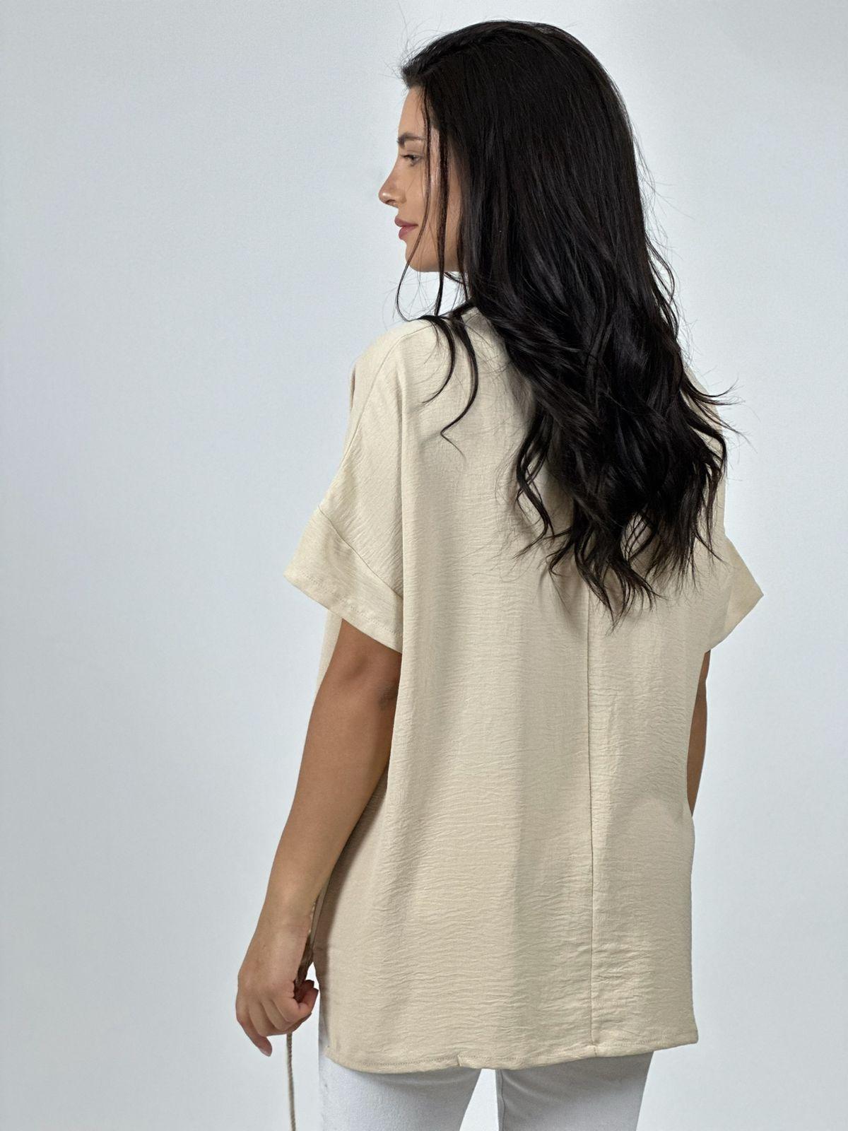 Polera Crepé 3 Corazones Print