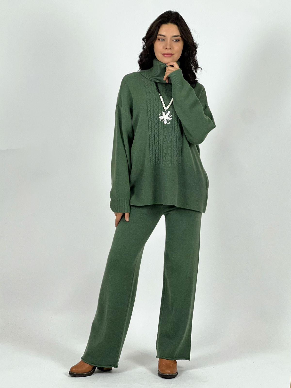 Conjunto de Lana Detalle Trenzado