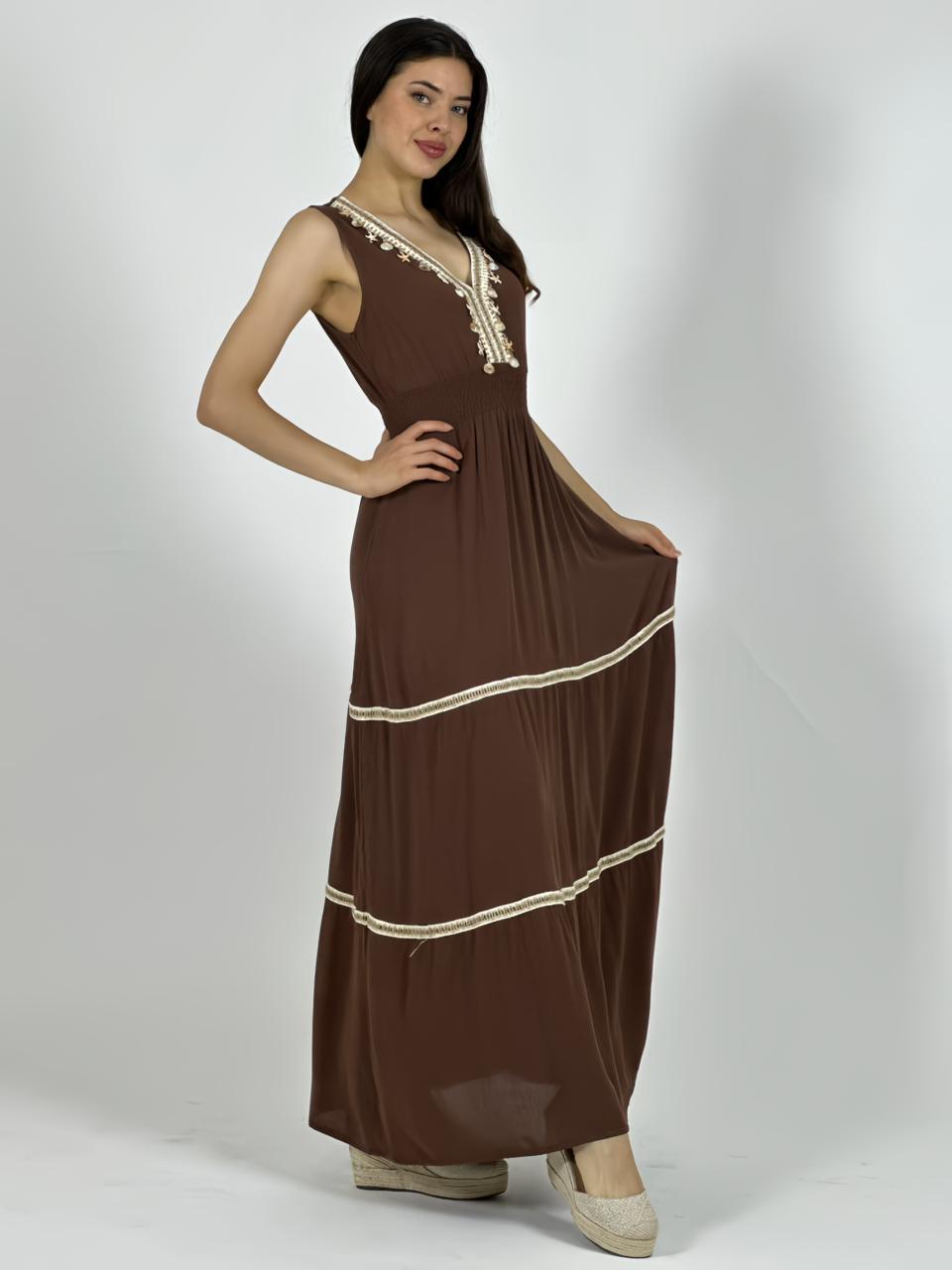 Vestido Boho Estrellas y Conchas