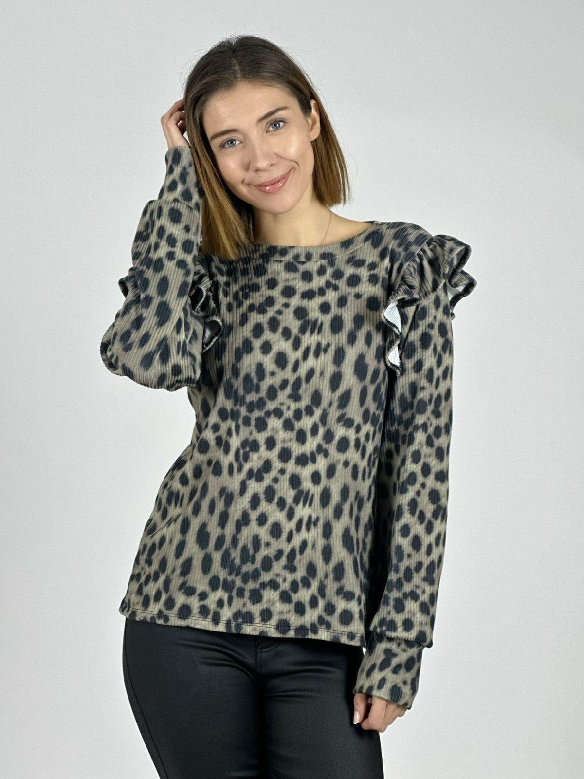 Polera Punto Guepardo Faralao en Mangas