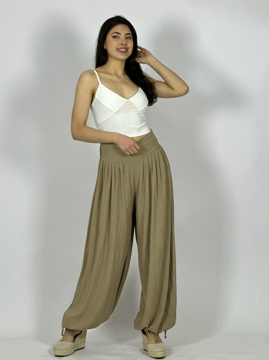 Pantalón de Lino Corte Bombacha
