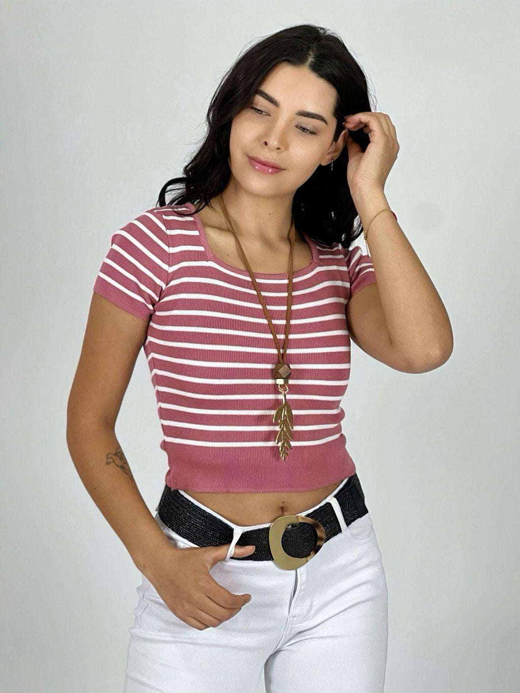 Polera Top de Líneas