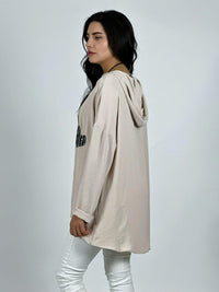 Polera Crepé Triple Corazon Lentejuelas