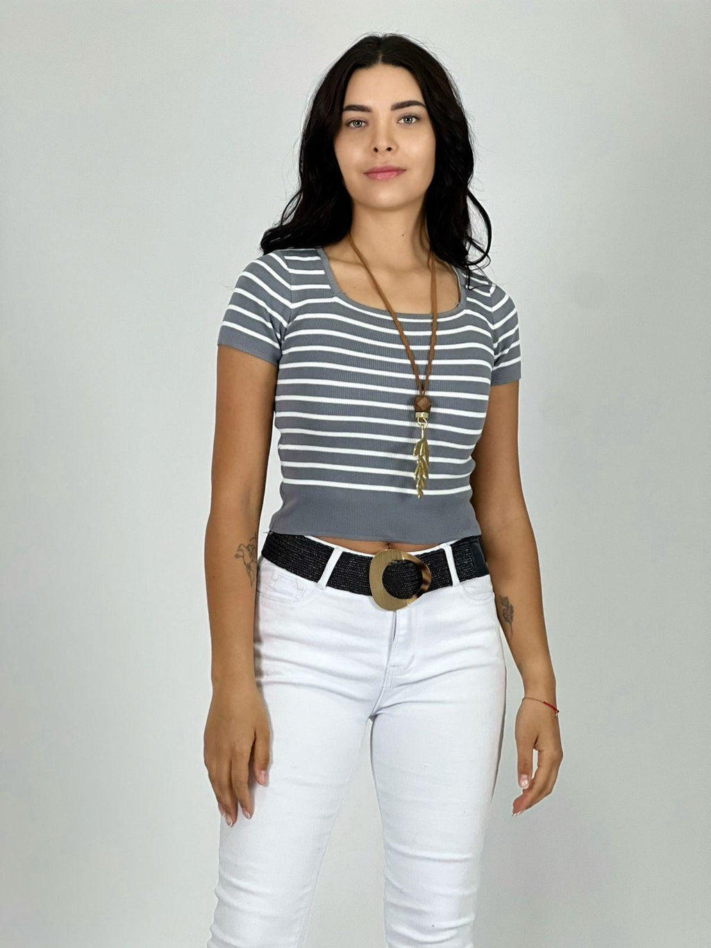 Polera Top de Líneas