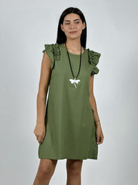 Mini Vestido Lino Faroleo