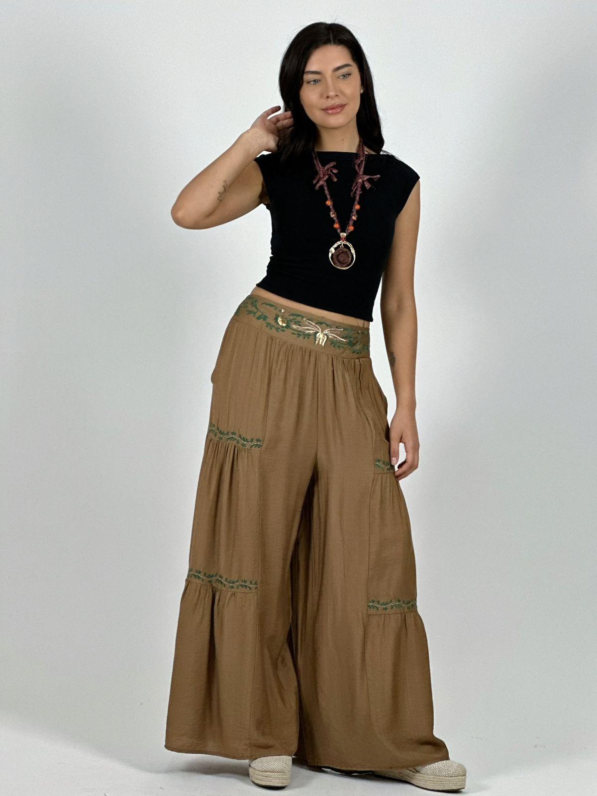 Palazzo Viscosa Toques Boho Chic