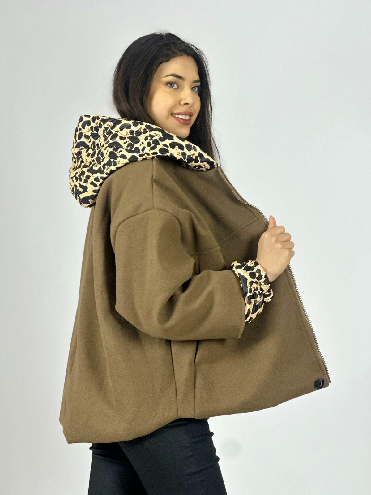 Chaqueta de Paño Toques Print