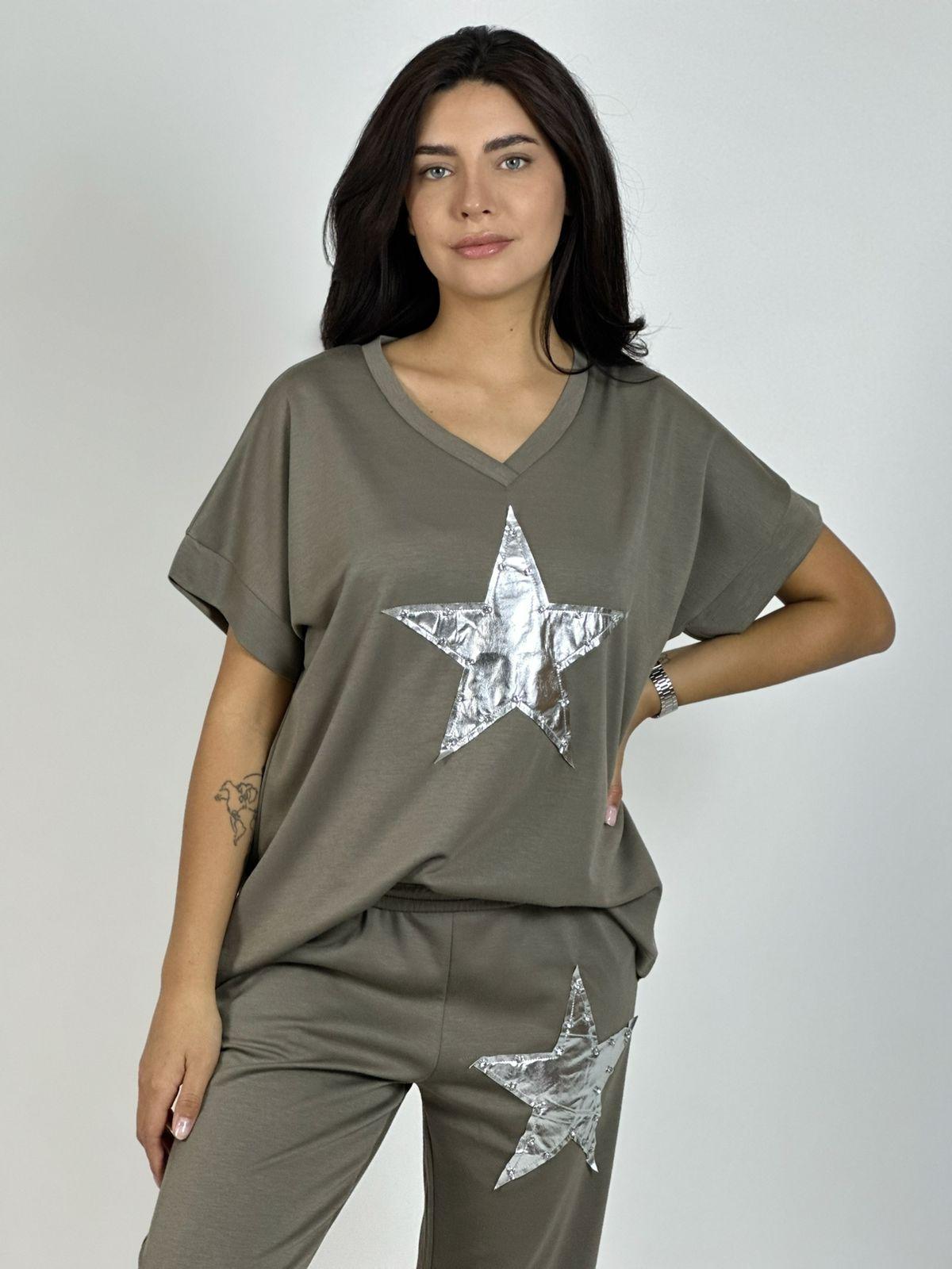 Polera de Algodón Con Estrella
