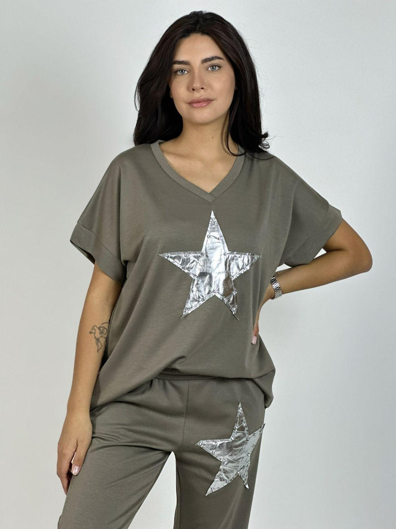 Polera de Algodón Con Estrella