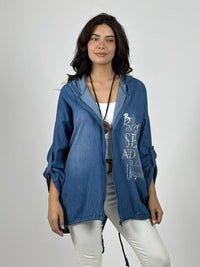 Blusa Mezclilla Estampado Believe