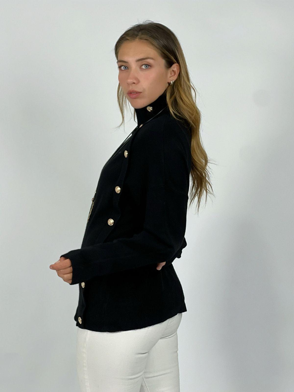 Sweater Lana Botones Dorados