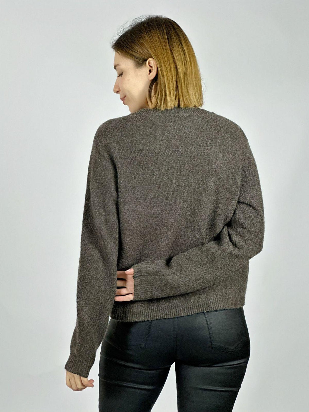 Sweater Tipo Blazer Paño Botones Dorados