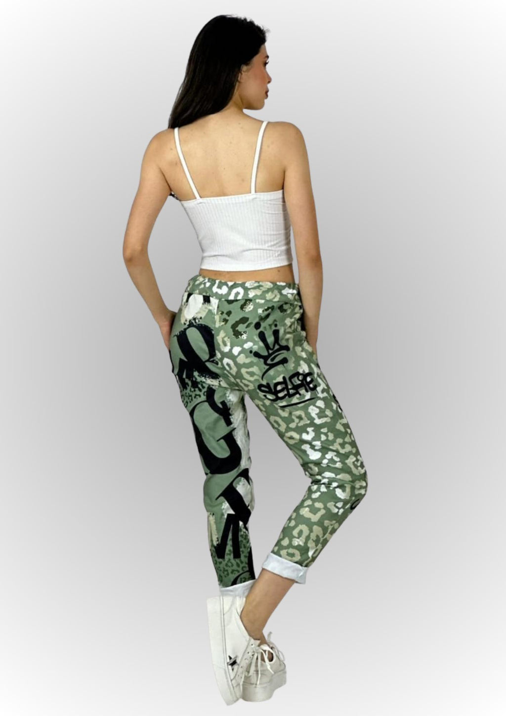 Jogger Italiano Print Grafiti Selfie