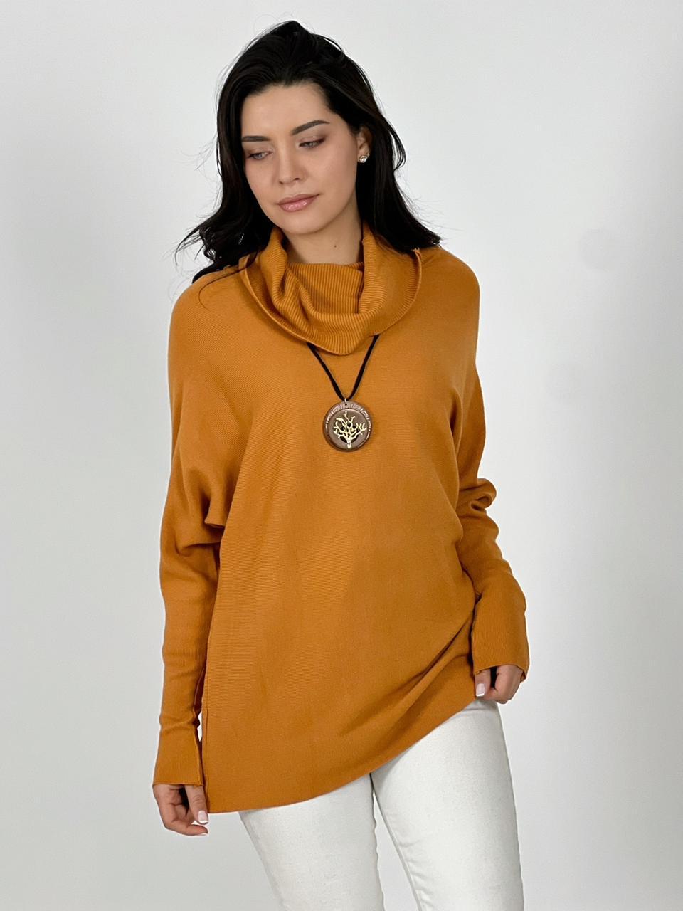 Sweater Spandex de Lana Cuello Alto