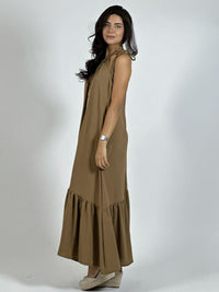 Vestido Casual Amarrado con Vuelo