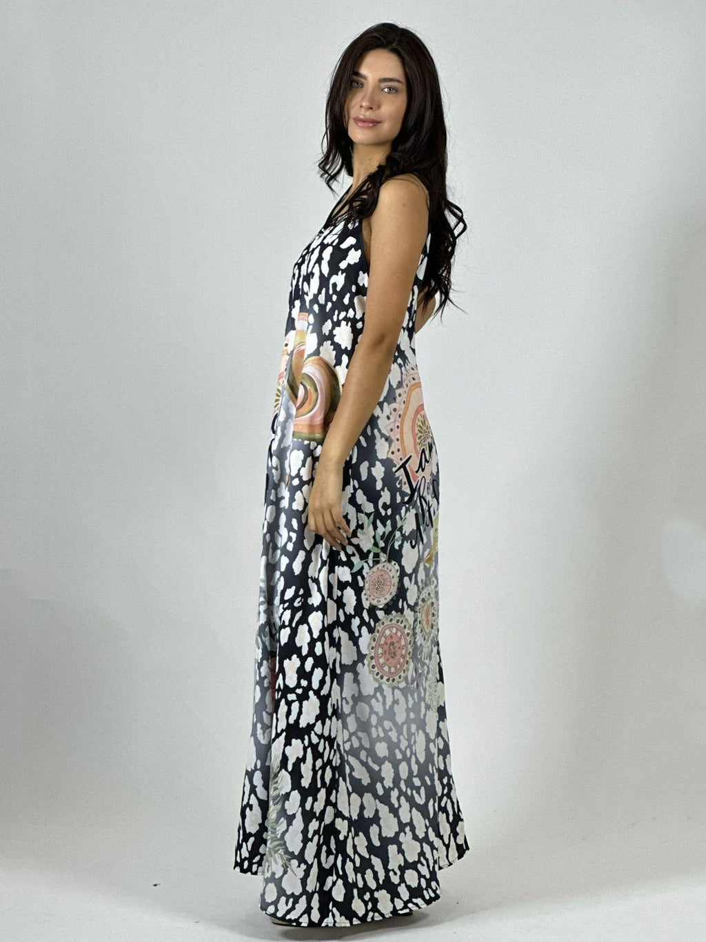 Vestido Viscosa Print con Corazón