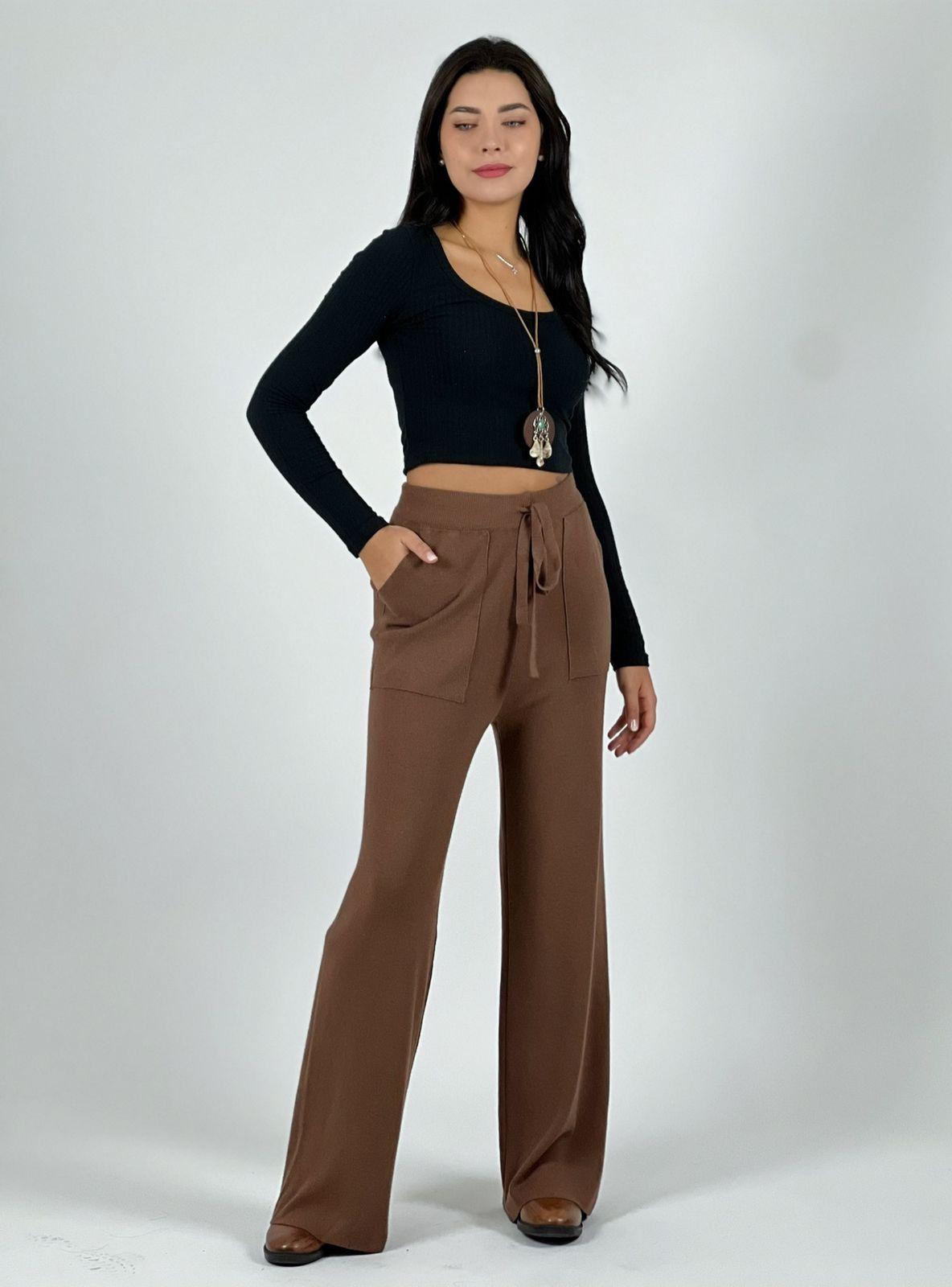 Pantalón De Lana con Bolsillos