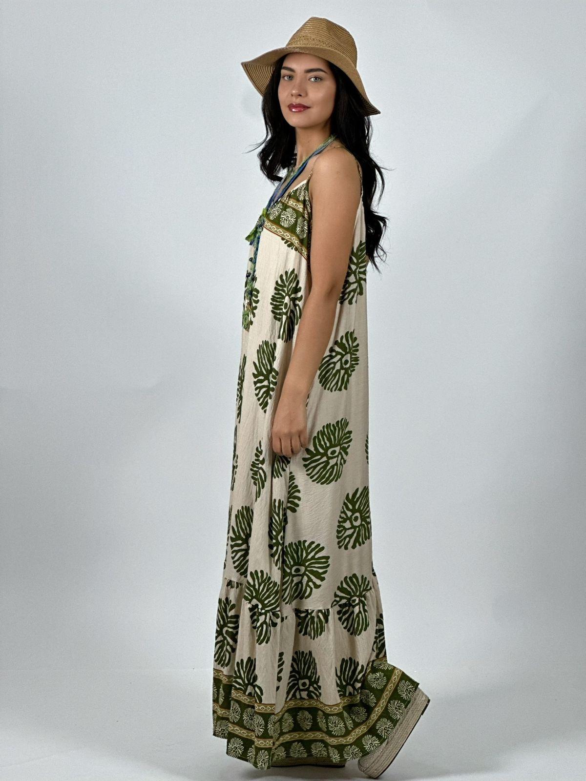 Vestido Casual Viscosa Boho Chic