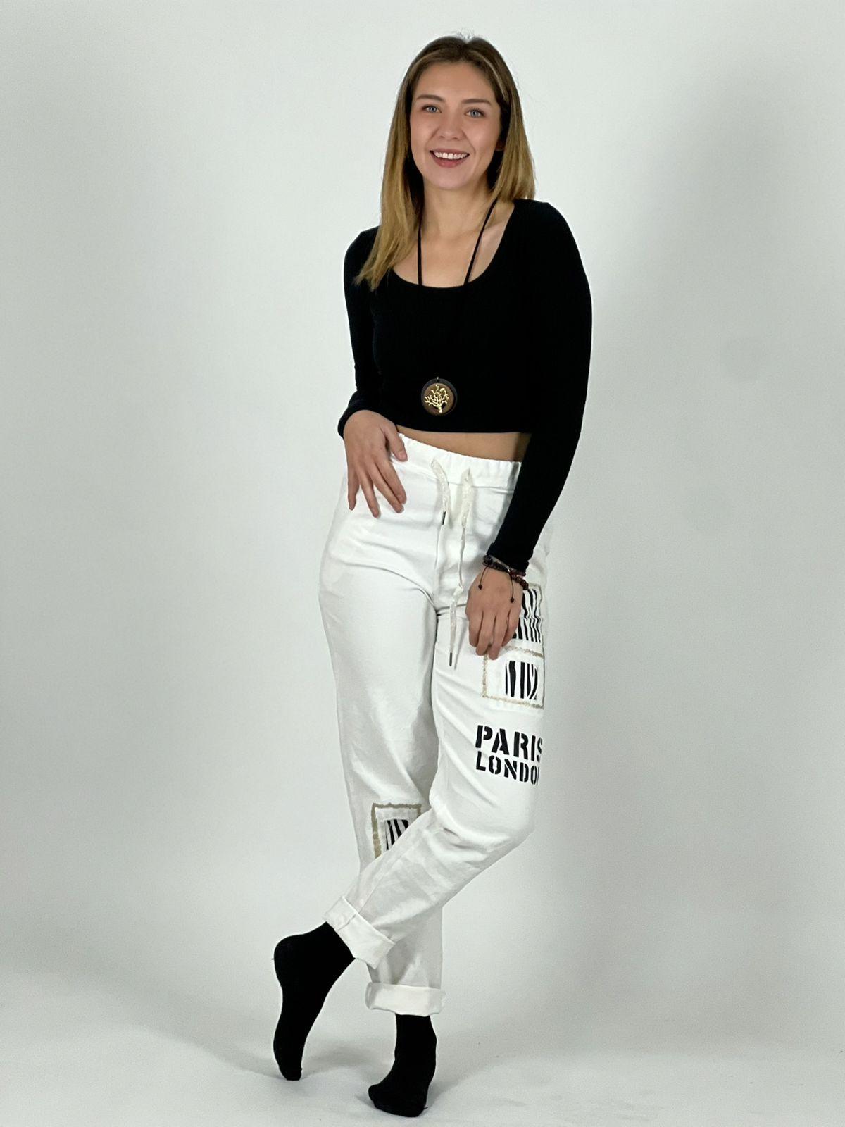 Jogger Italiano Letras y Print