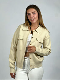 Sweater Abotonado Cuello Pique