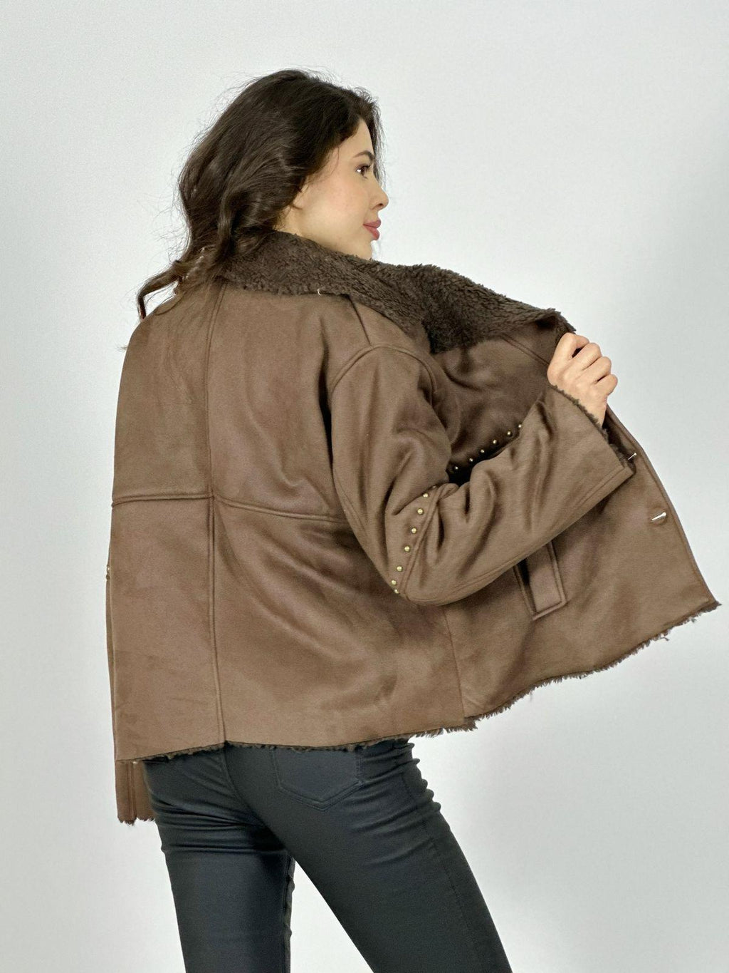 Chaqueta Aviadora Achiporrada con Tachas