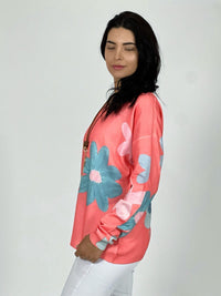 Sweater de Hilo con Flores