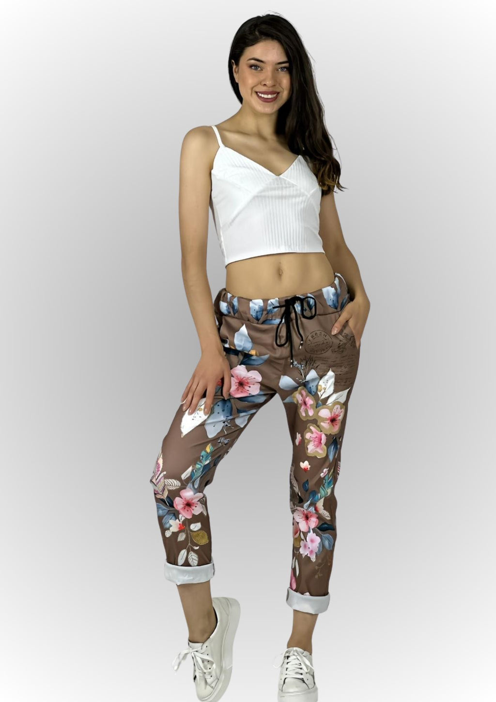 Jogger Italiano Viscosa Floral