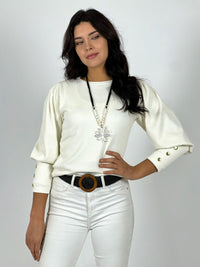 Polera Lanilla Manga Princesa