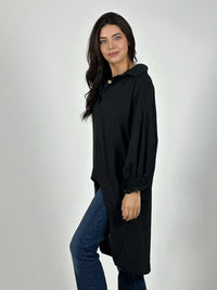 Blusón Camisero Tela Cey Con Botones