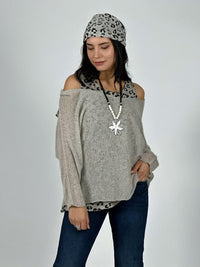 Polera Doble Italiana Con Lazo Print