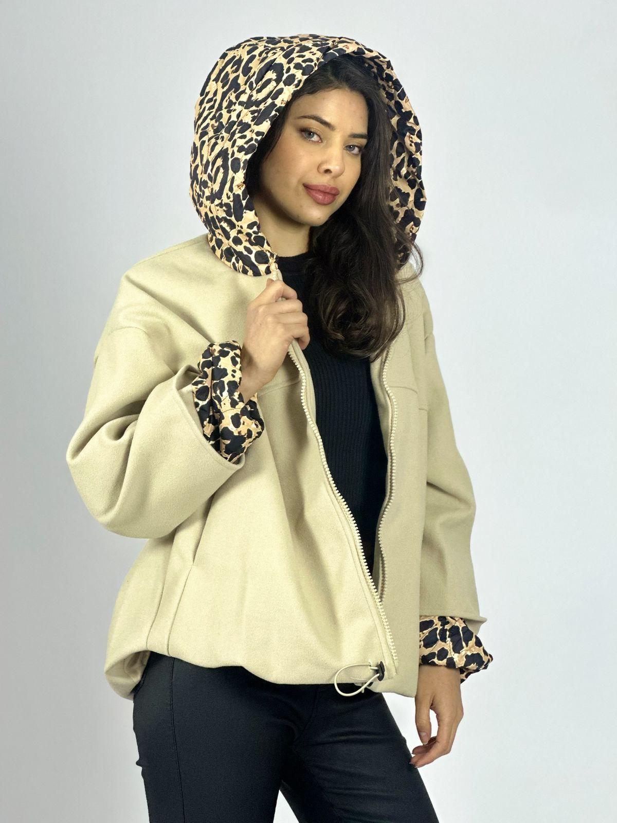 Chaqueta de Paño Toques Print
