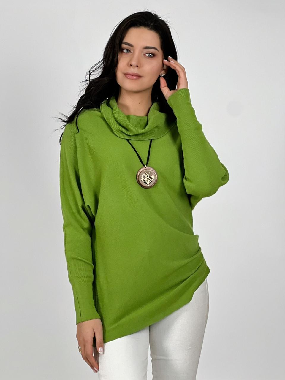 Sweater Spandex de Lana Cuello Alto