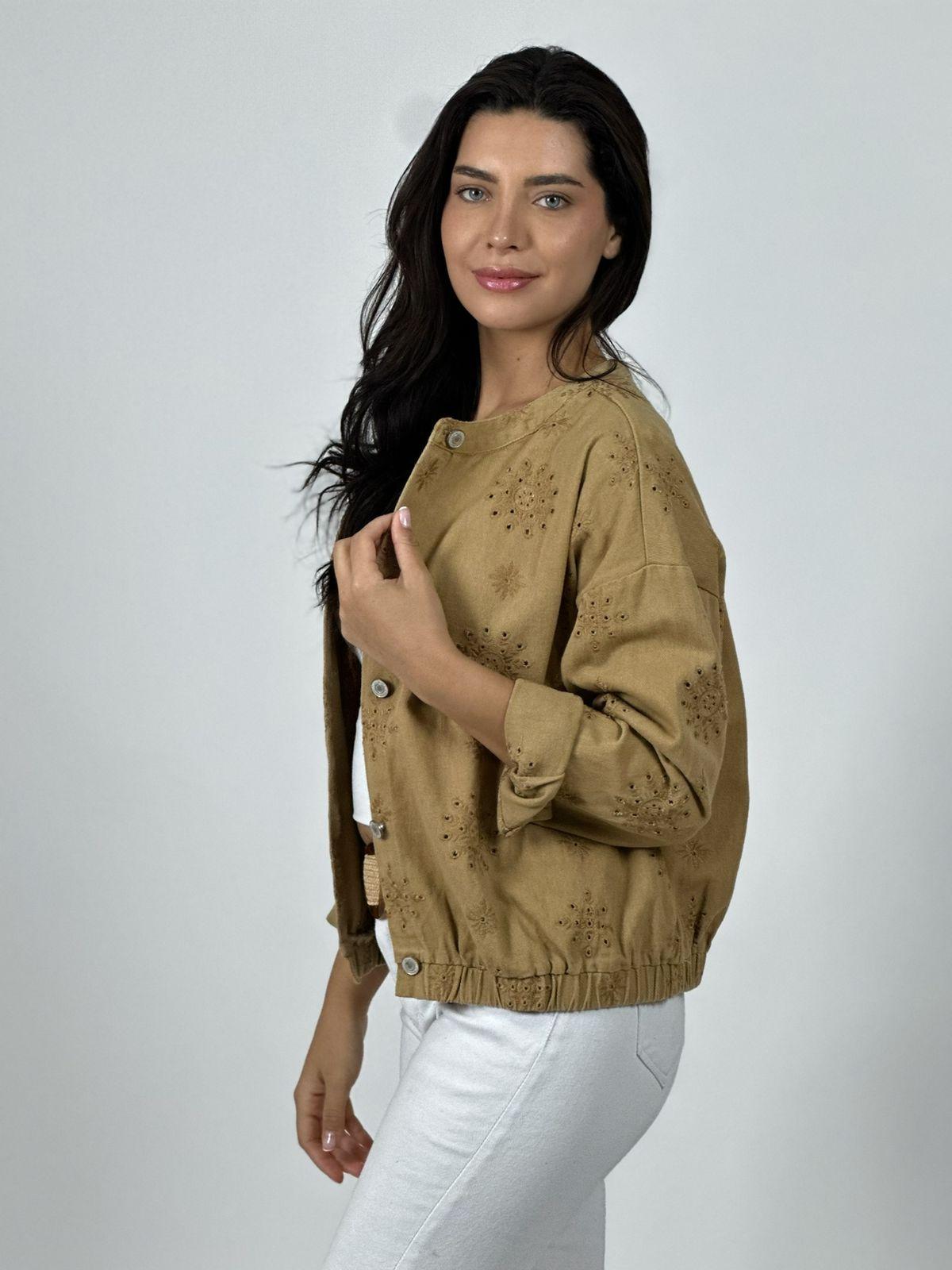 Chaqueta Mezclilla Diseño Broderi
